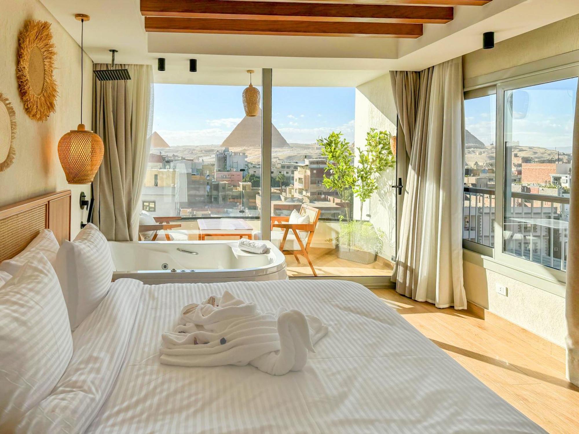 Galaxy Pyramids View Inn Kafret el-Gabal 외부 사진