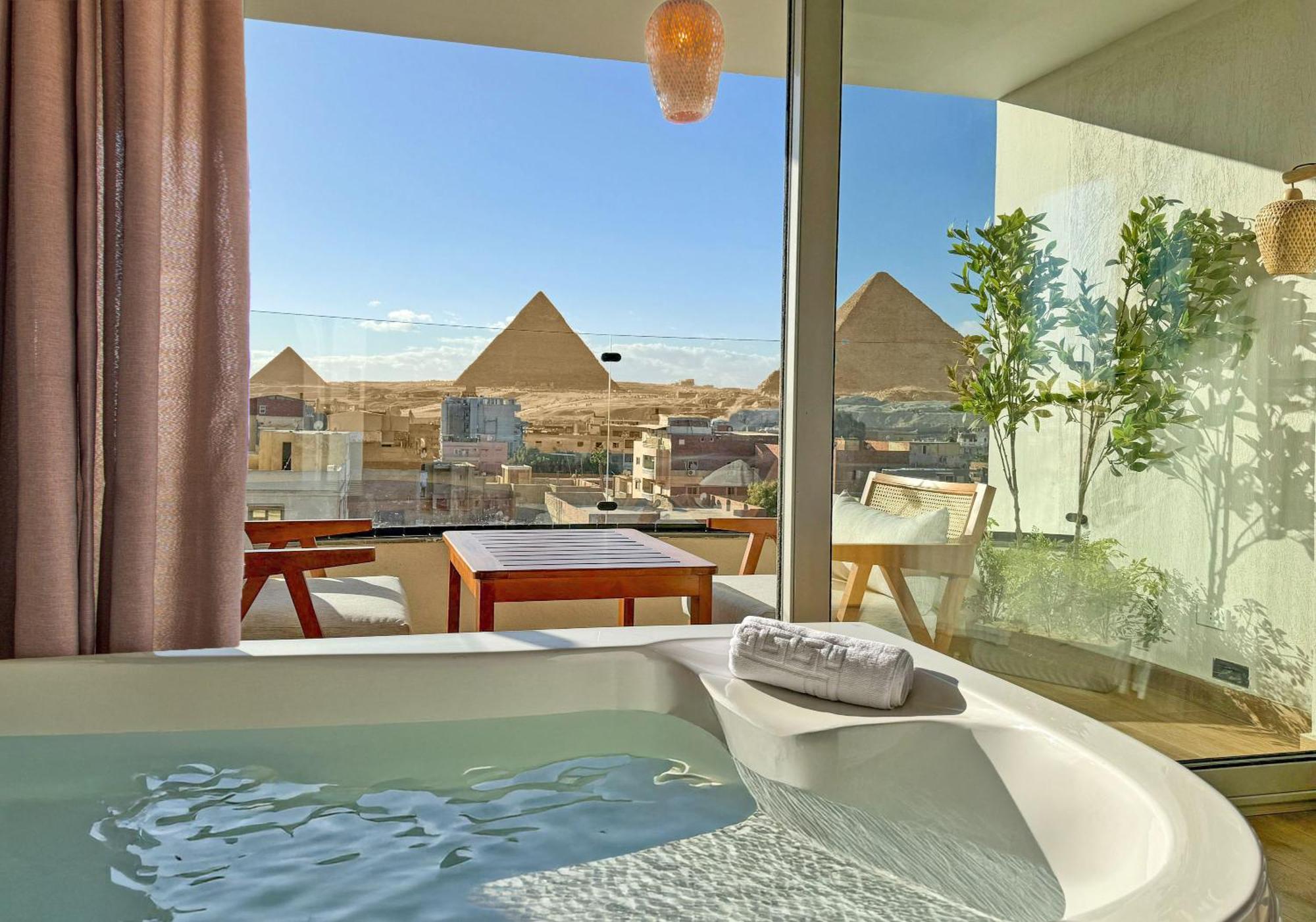 Galaxy Pyramids View Inn Kafret el-Gabal 외부 사진